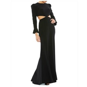 Elegant Black Cutout Mac DUGGAL  Gown NWT